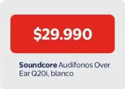 Lider Soundcore audifonos over ear q20i, blanco oferta