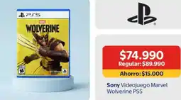 Lider Sony - videojuego marvel wolverine ps5 oferta