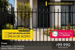 Constructor Sodimac Reja acero + accesorios acero 240x210 metros oferta