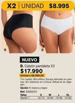 Leonisa Calzon pantaleta x2 oferta