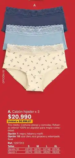Leonisa A calzon hipster x 3 oferta