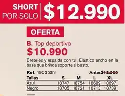 Leonisa Top deportivo oferta
