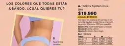 Leonisa Perla - pack x2 hipsters invisi- break oferta