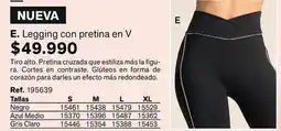 Leonisa Cortes - legging con pretina en v oferta