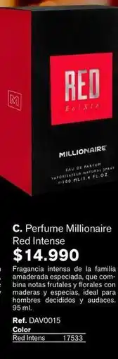 Leonisa Millionaire - perfume red intense oferta