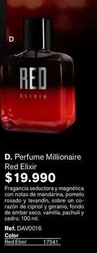 Leonisa Millionaire - perfume red elixir oferta