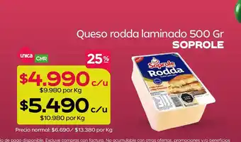 Soprole - queso rodda laminado