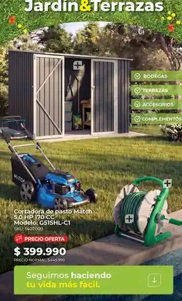 Easy Cortadora de pasto match 5,0 hp 170 cc oferta