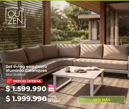 Easy Set living esquinero aluminio Calanques oferta