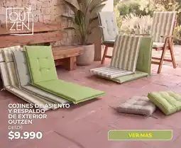 Easy Cojines de asiento y respaldo de exterior outzen oferta