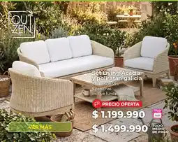 Easy Set living acacia y poliratán galicia oferta