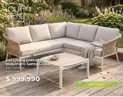Easy Set living poliratán esquinero santa giulia oferta