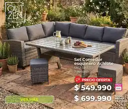 Easy Set Comedor esquinero Achiote oferta