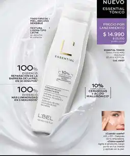 L'Bel Essential Tónico oferta