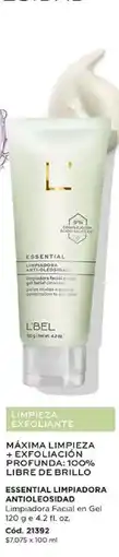 L'Bel Essential limpiadora antioloesidad oferta