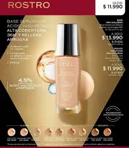 L'Bel Base Serum con Efecto Relleno de Arrugas FPS 15 oferta