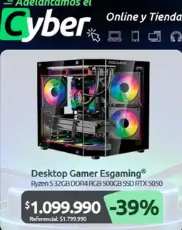 PC Factory Desktop gamer esgaming oferta