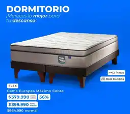 Paris Flex - cama europea máximo cobre oferta