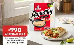 Super Bodega a Cuenta Ideal - tortilla rapiditas oferta
