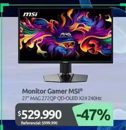 PC Factory Msi - monitor gamer mis oferta