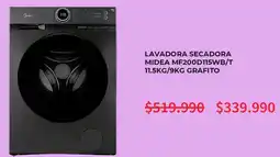 Ripley Lavadora secadora midea mf200d115wb/t oferta