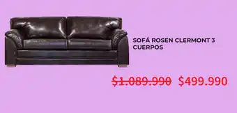 Sofá Rosen Clermont 3 cuerpos