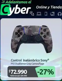 PC Factory Control - inalámbrico sony ps5 dualsense gray camouflage oferta