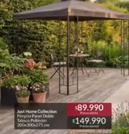 Constructor Sodimac Just home collection pergola panel doble oferta
