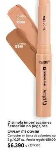 Cyzone Cyzone - disimula imperfecciones sensacion no pegajos cyplay its coveri oferta