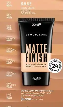 Cyzone Cyzone - studio look base matte finish oferta