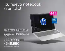Ripley Hp - notebook hp intel core 3 15.6 oferta