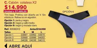 Perla - calzon colass x2