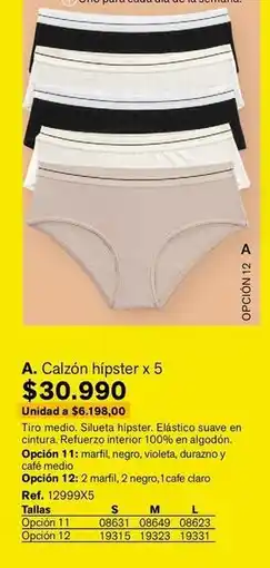 Leonisa Suave - calzon hipster x5 oferta