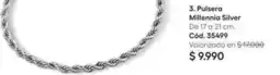 Ésika 3. pulsera millennia silver oferta