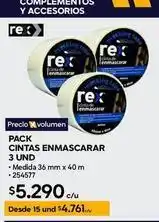 Rexona - pack cintas enmascarar 3 und