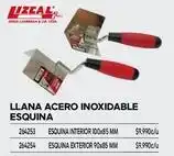 Construmart Llana acero inoxidable esquina oferta