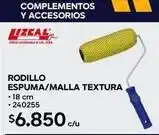 Construmart Rodillo espuma/malla textura oferta