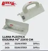 Construmart Llana plástica esquina 90° 23x10 cm oferta