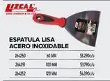 Construmart 120 - espatula lisa acero inoxidable oferta