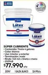 Construmart Williams - súper cubriente oferta