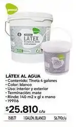 Construmart Látex al agua oferta