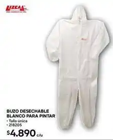Construmart Buzo desechable blanco para pintar oferta