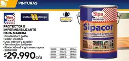 Construmart Sipa - protector e impermeabilizante para madera oferta