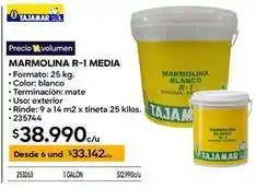 Construmart Marmolina r-1 media oferta