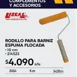 Construmart Rodillo para barniz espuma flocada oferta