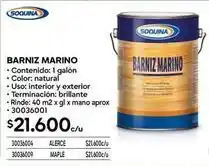 Construmart Soquina - barniz marino oferta