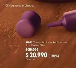 Oriflame Royal - crema de noche reafirmante velvet oferta