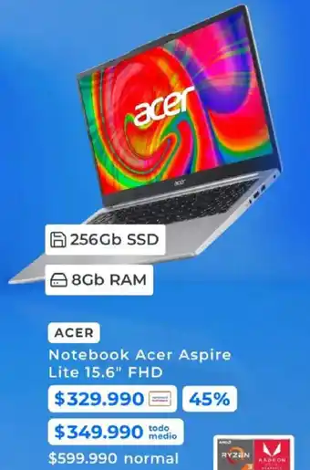 Notebook Acer Aspire Lite