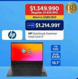 Lider Hp - notebook gamer intel core i7 oferta