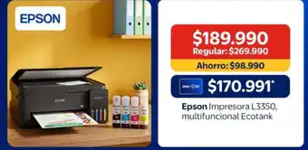 Epson - impresora l3350 multifuncional ecotank